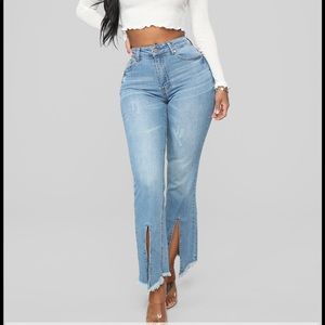 Time To Spare Ankle Flare Jeans - Medium Blue Wash